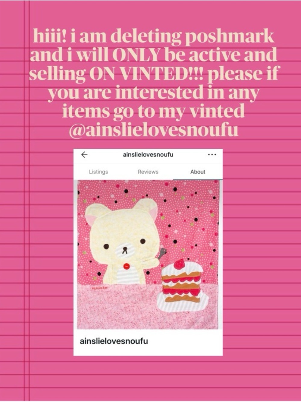 MOVING TO VINTED ONLY!!!!
